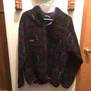 Columbia Aztec vintage fleece pullover